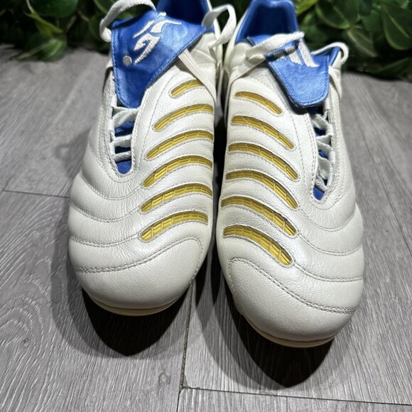 Adidas Predator Powerswerve Pulse White Blue Limited Edition Men 9 SAMPLE Cleat main image 5